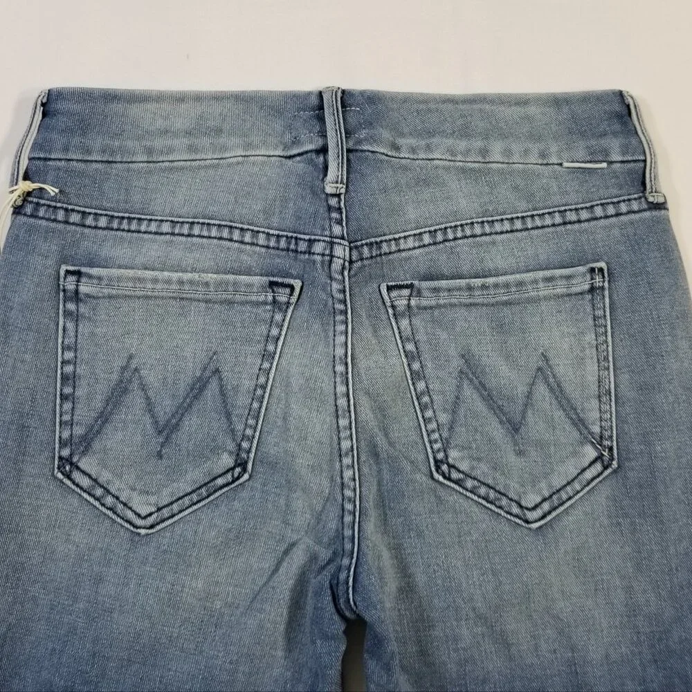 NWT‎ Mother Denim Looker Ankle Fray Stretch Skinny Jeans When Sparks Fly Size 24
